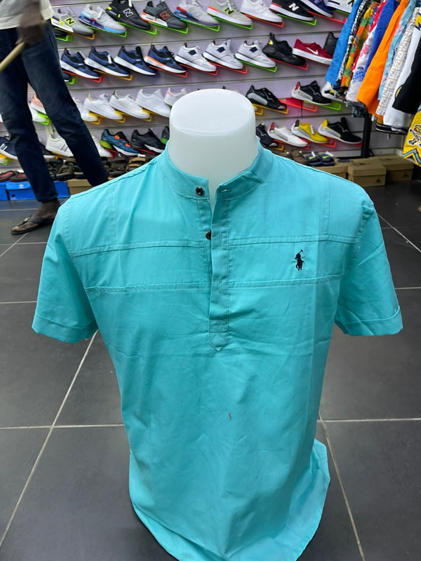 Camisa Gola Padre Social Slim Manga Curta